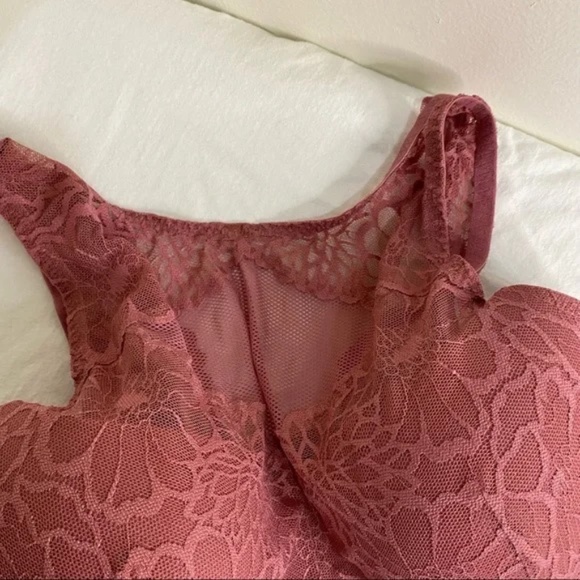 VS PINK High Neck Floral Lace Bralette L-DD - Picture 10 of 10